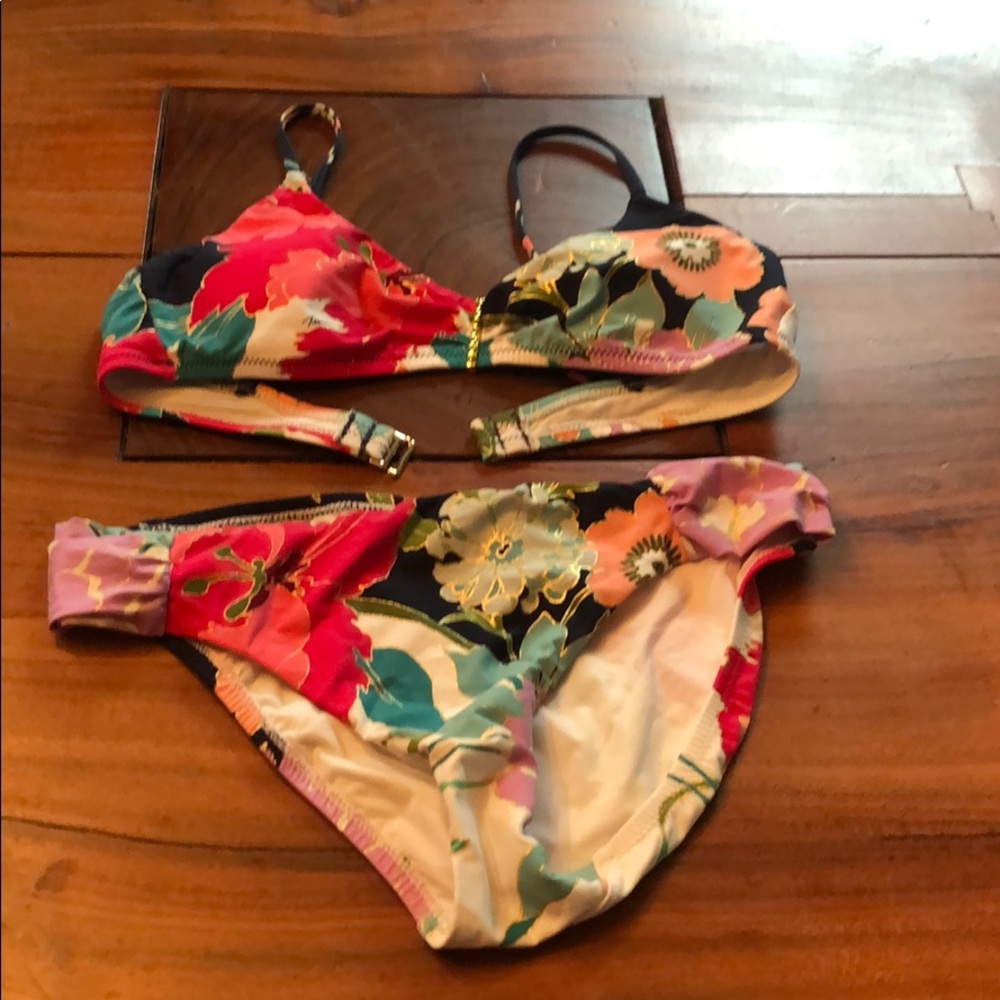 Trina Turk Multicolor Floral Bikini